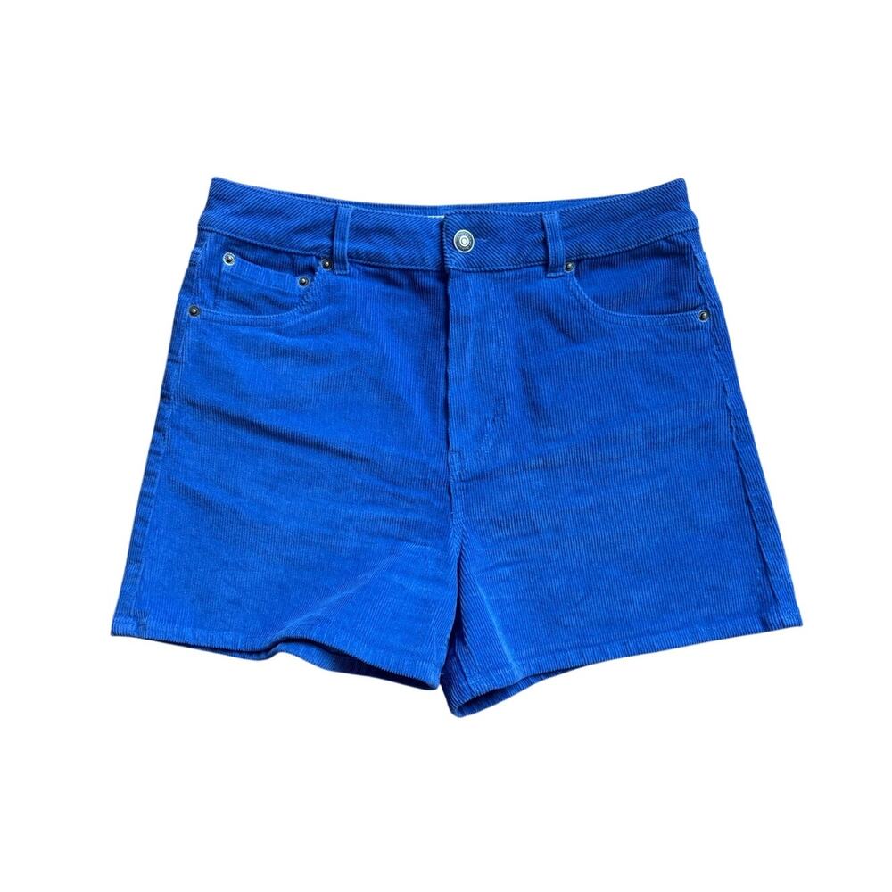 Quiksilver Corduroy Skate Shorts in Bright Blue Size 28 Classic
